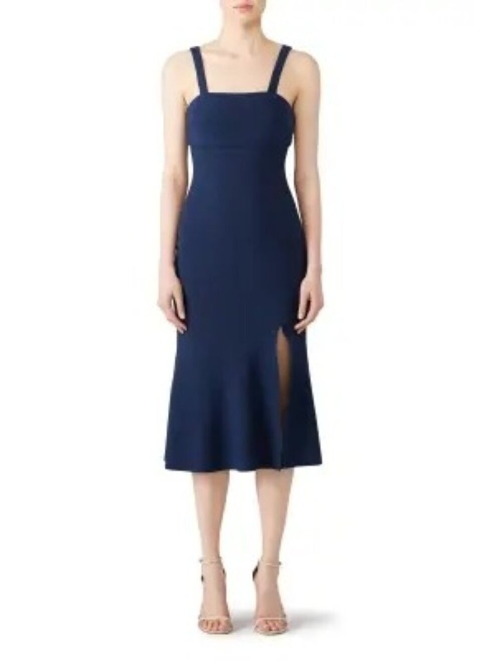 R-85. FINDERS KEEPERS Navy Tribute Midi Dress